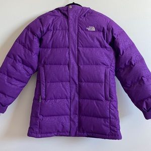 The north face gazer gravity purple jacket girls XL 550 filled winter snow coat